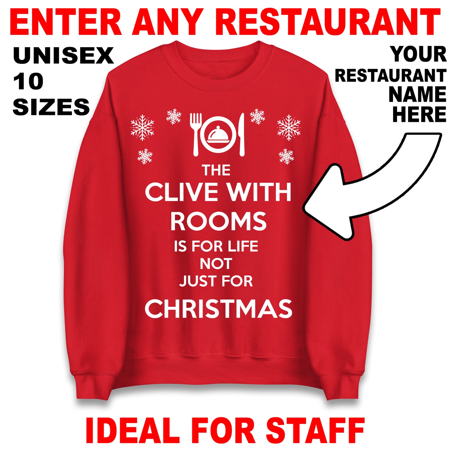 Restaurant Christmas Jumper