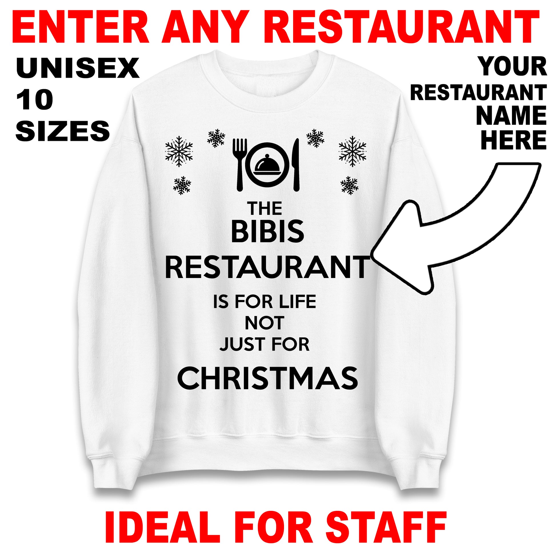 Restaurant Christmas Jumper