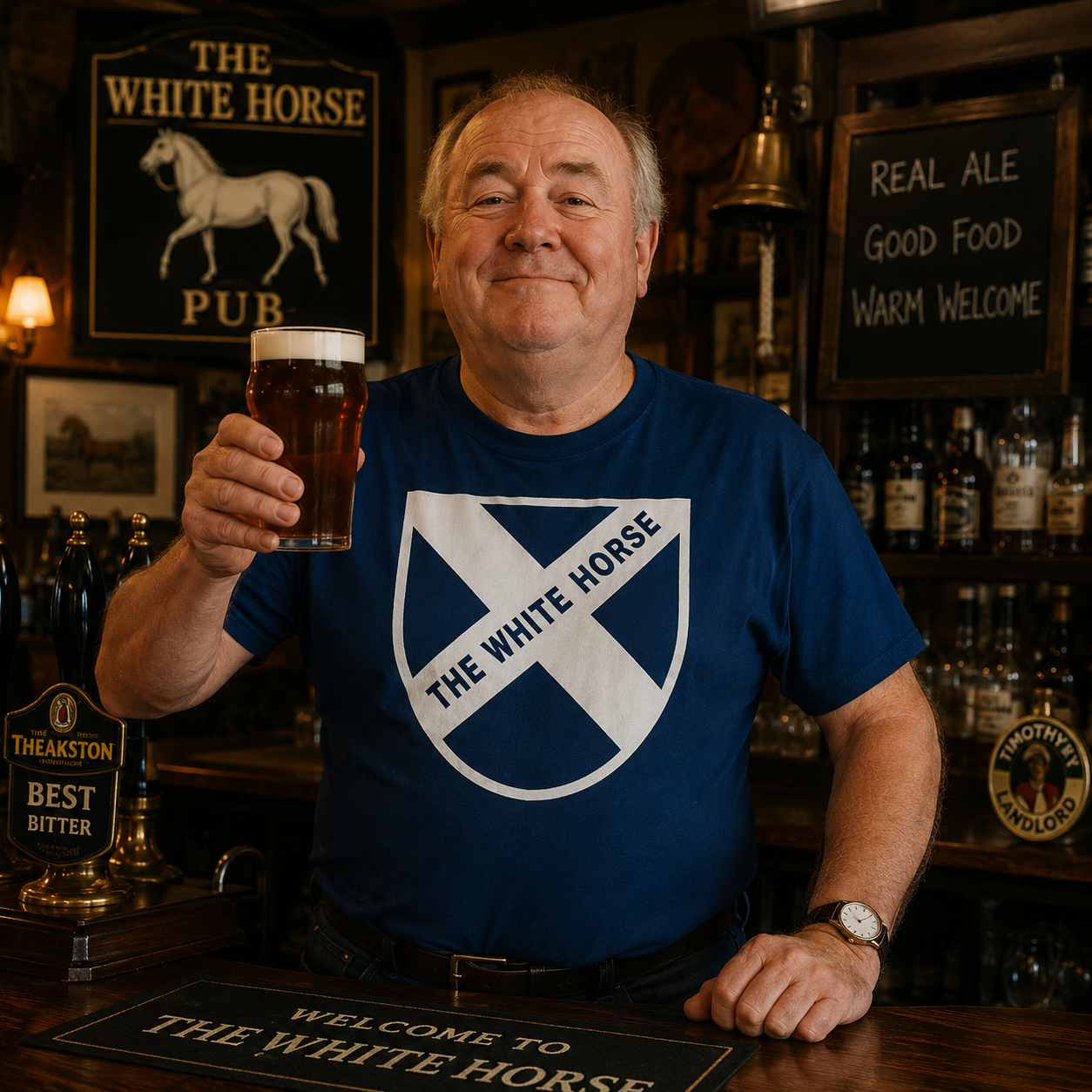 Personalised Pub Scotland Shirt 