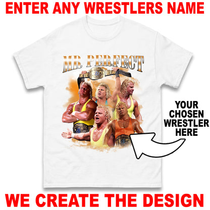 Custom Wrestling Bootleg Unisex T-Shirt Based on Any Wrestler You Name