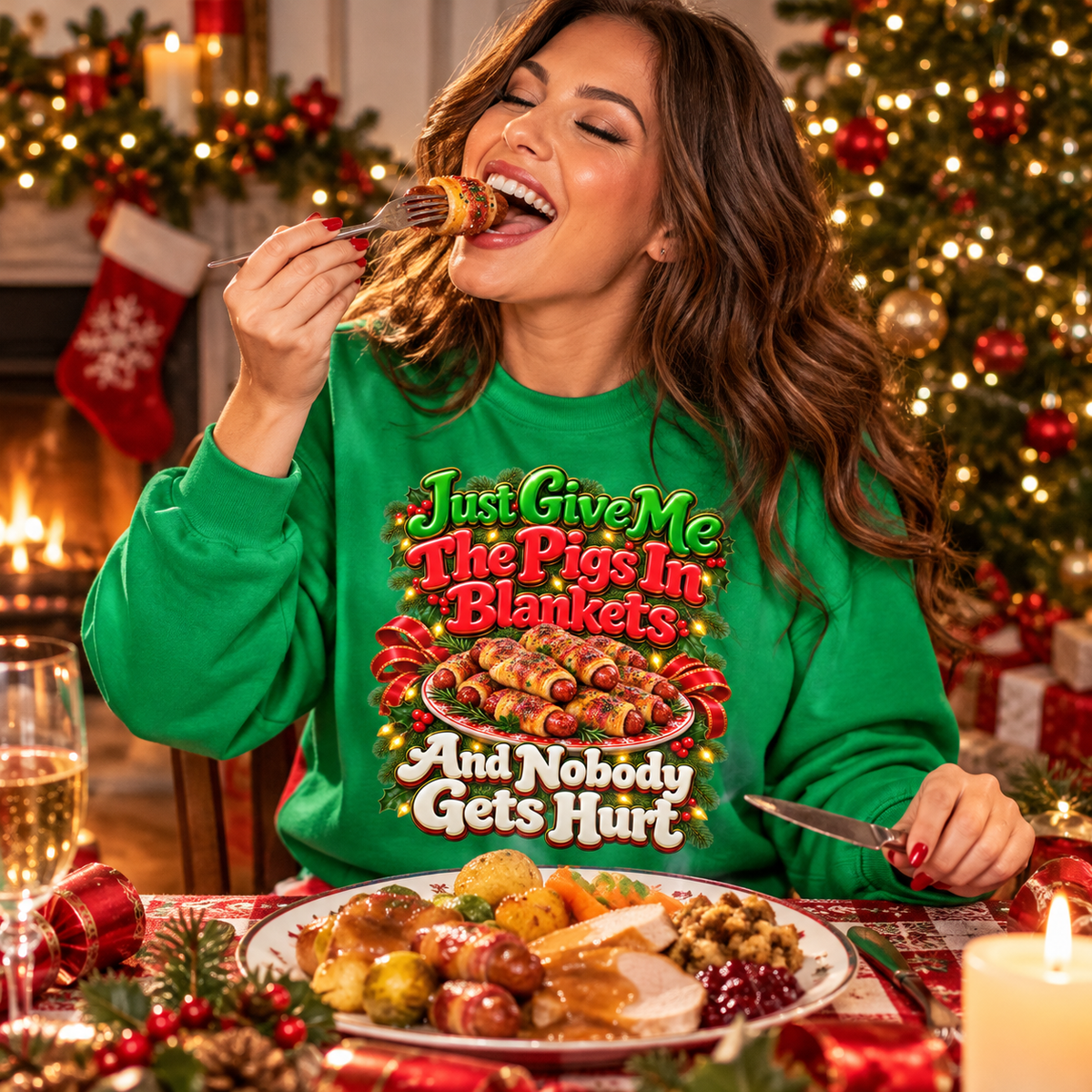 Pigs In Blankets Christmas Jumper