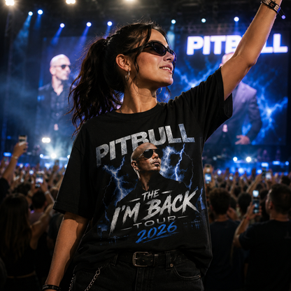 Pitbull The I'm Back Tour 2026 T Shirt