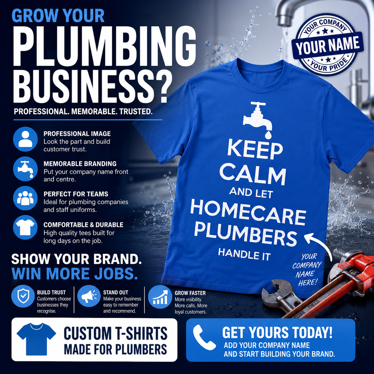 Plumbing T-Shirt Design