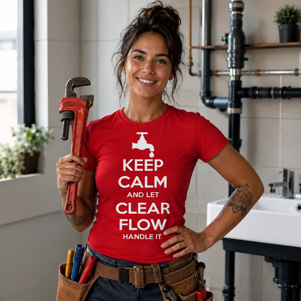 Plumbing T-Shirt Design
