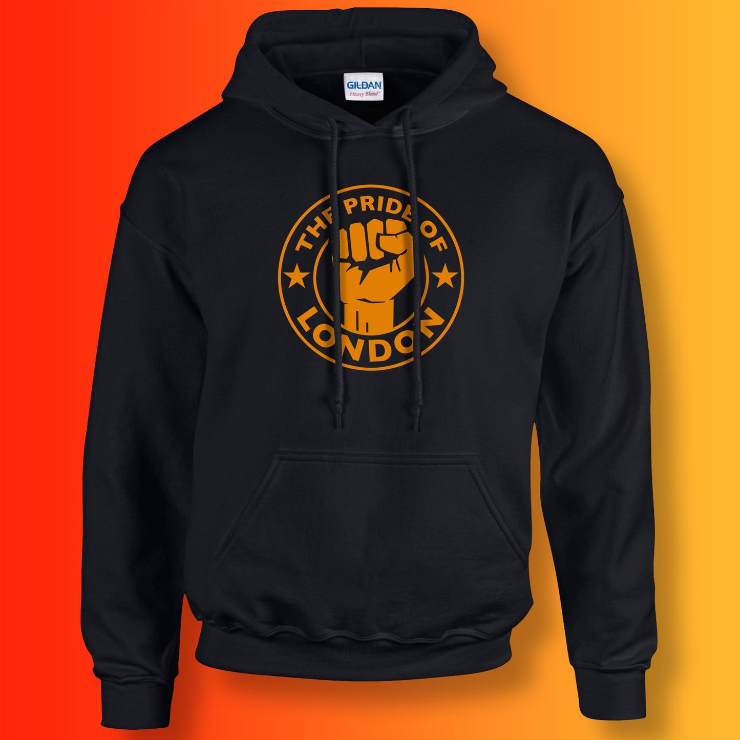 The Pride of London Hoodie Black Gold