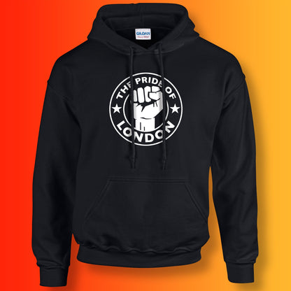 The Pride of London Hoodie Black White