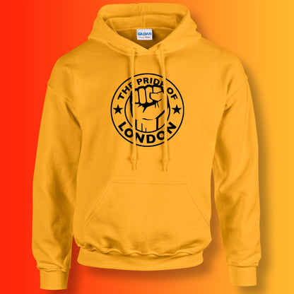 The Pride of London Hoodie Gold Black