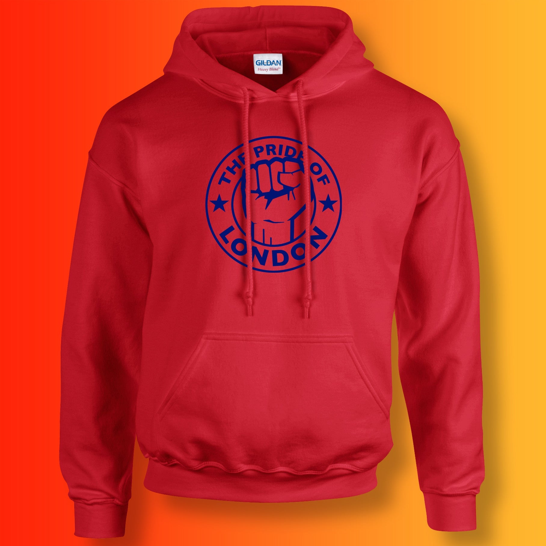 The Pride of London Hoodie Red Royal Blue