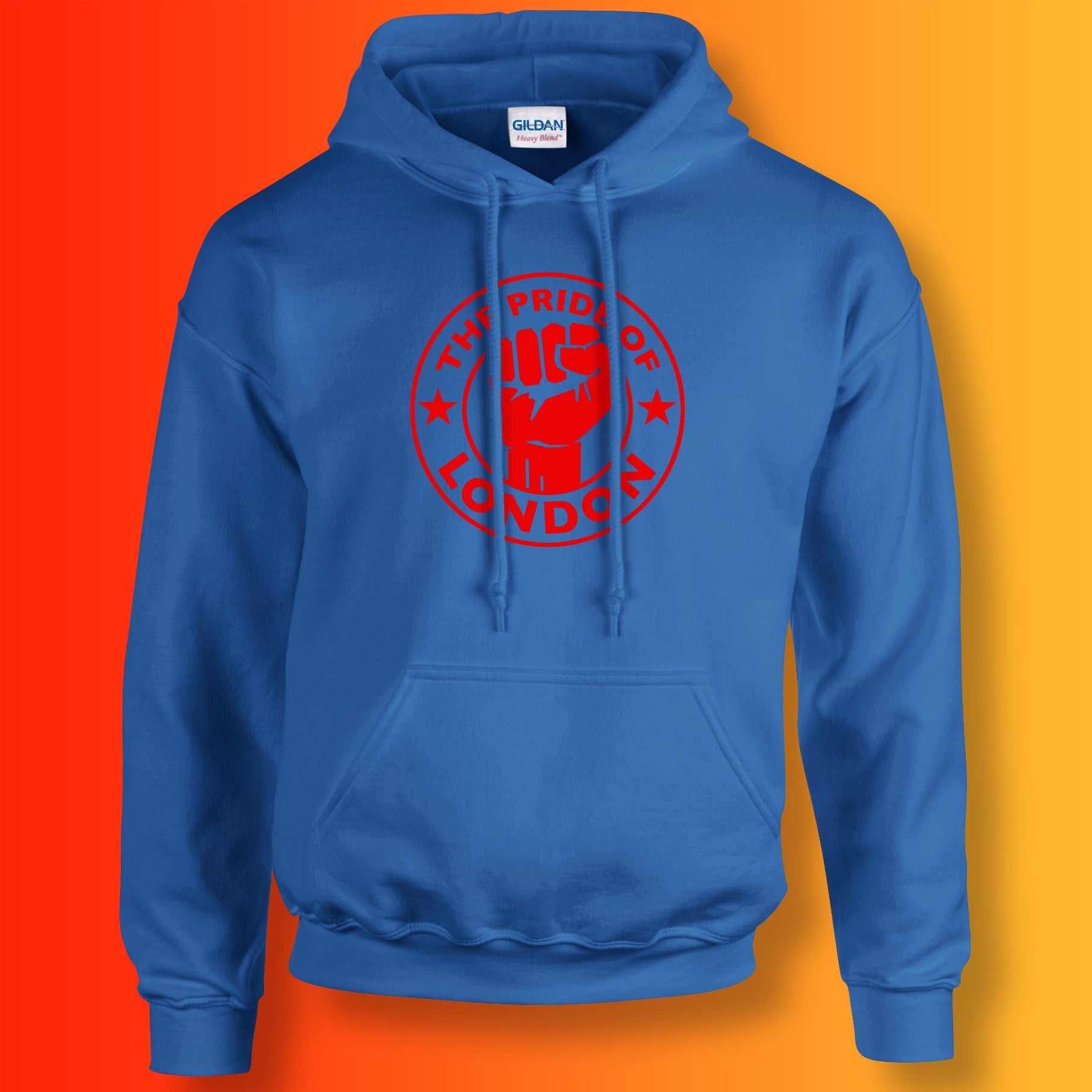 The Pride of London Hoodie Royal Blue Red
