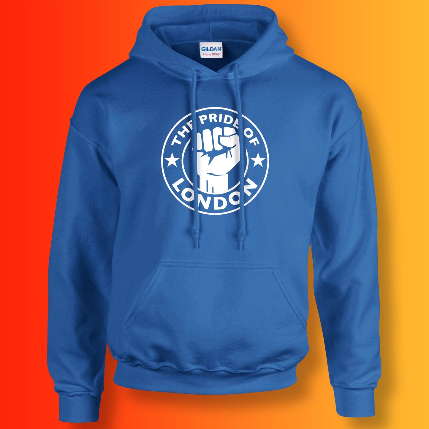 The Pride of London Hoodie Royal Blue White