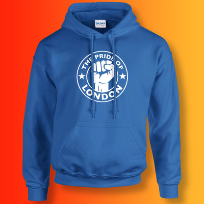 The Pride of London Hoodie Royal Blue White