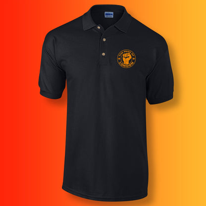 The Pride of London Polo Shirt Black Gold