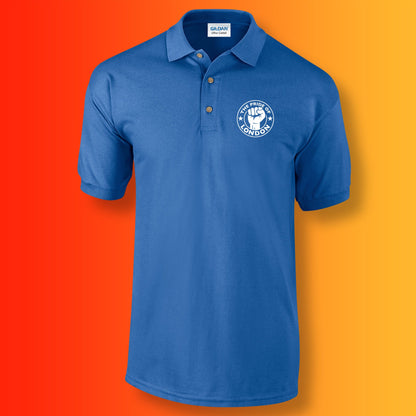 The Pride of London Polo Shirt Royal Blue White