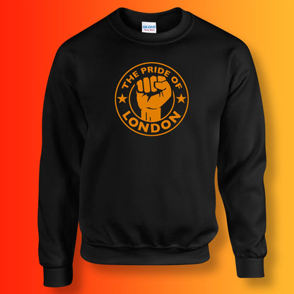 The Pride of London Sweater Black Orange