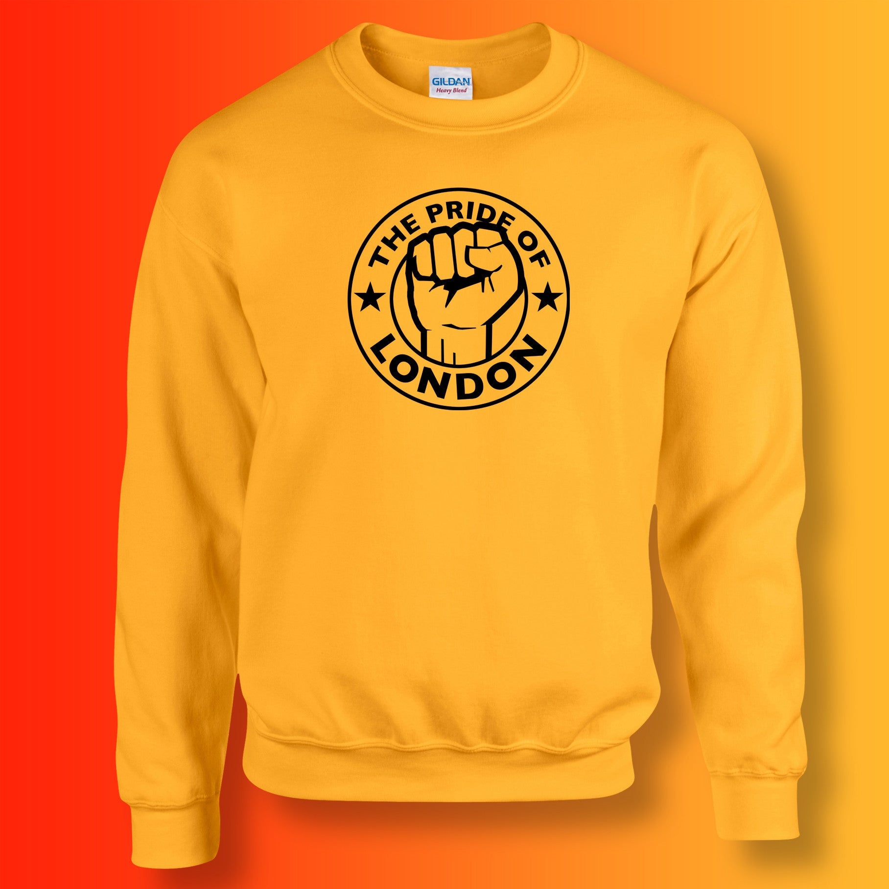 The Pride of London Sweater Gold Black