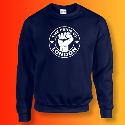 The Pride of London Sweater Navy White