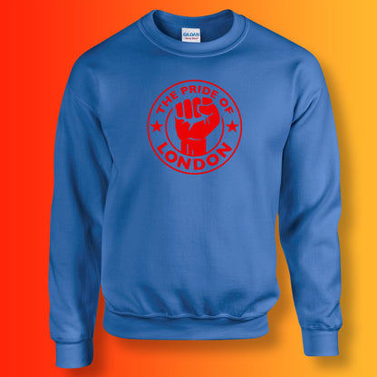 The Pride of London Sweater Royal Blue Red