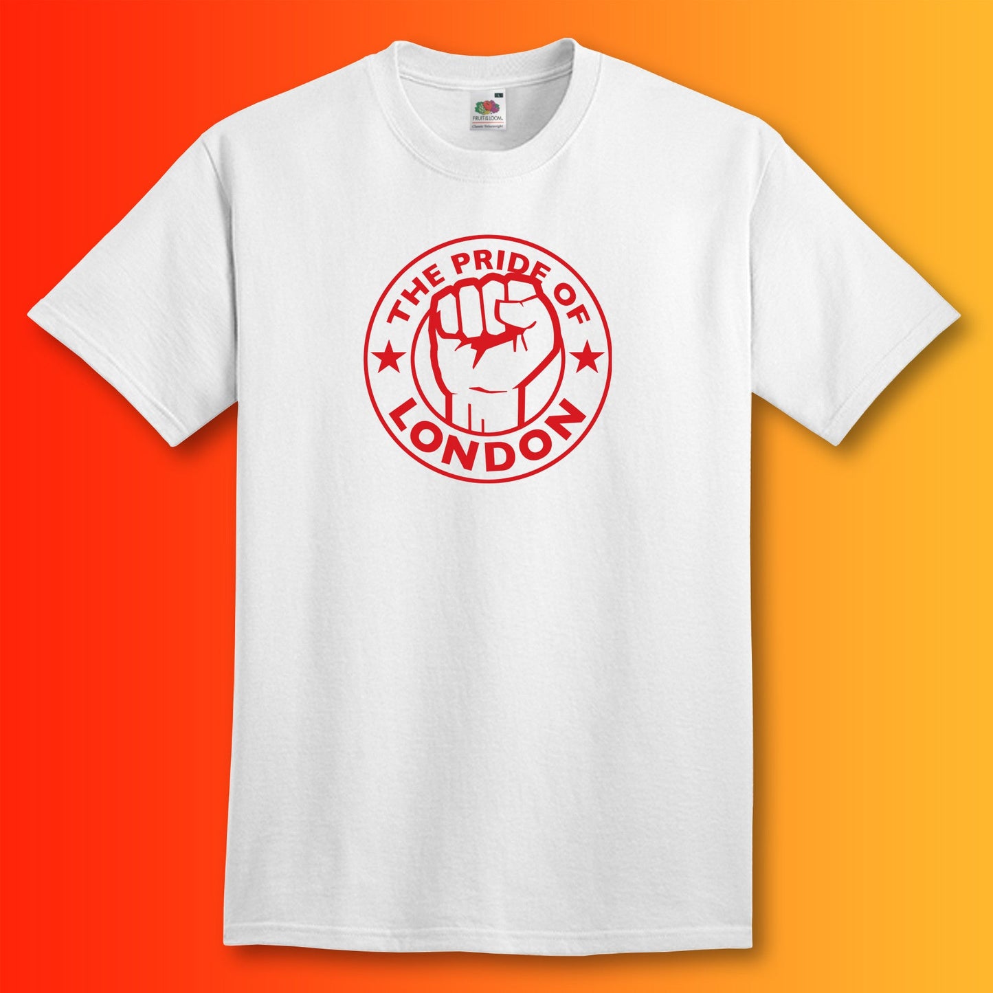 The Pride of London Shirt White Red