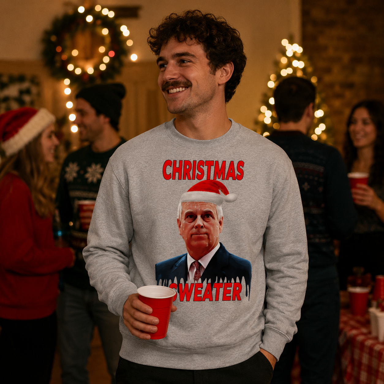 Prince Andrew Christmas Jumper