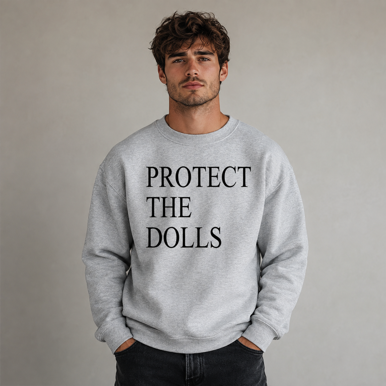 Protect the Dolls Jumper LGBTQ+ Statement Sweatshirt Pride Sweater Trans Ally Gift Unisex