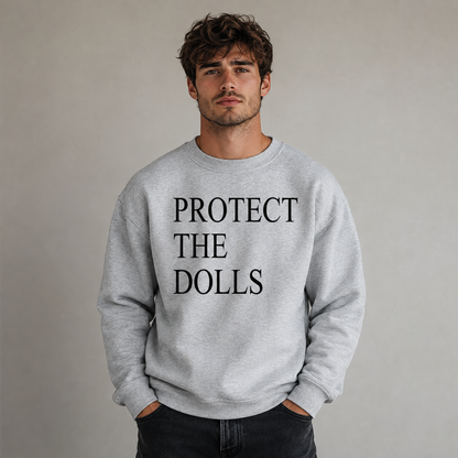 Protect the Dolls Jumper LGBTQ+ Statement Sweatshirt Pride Sweater Trans Ally Gift Unisex