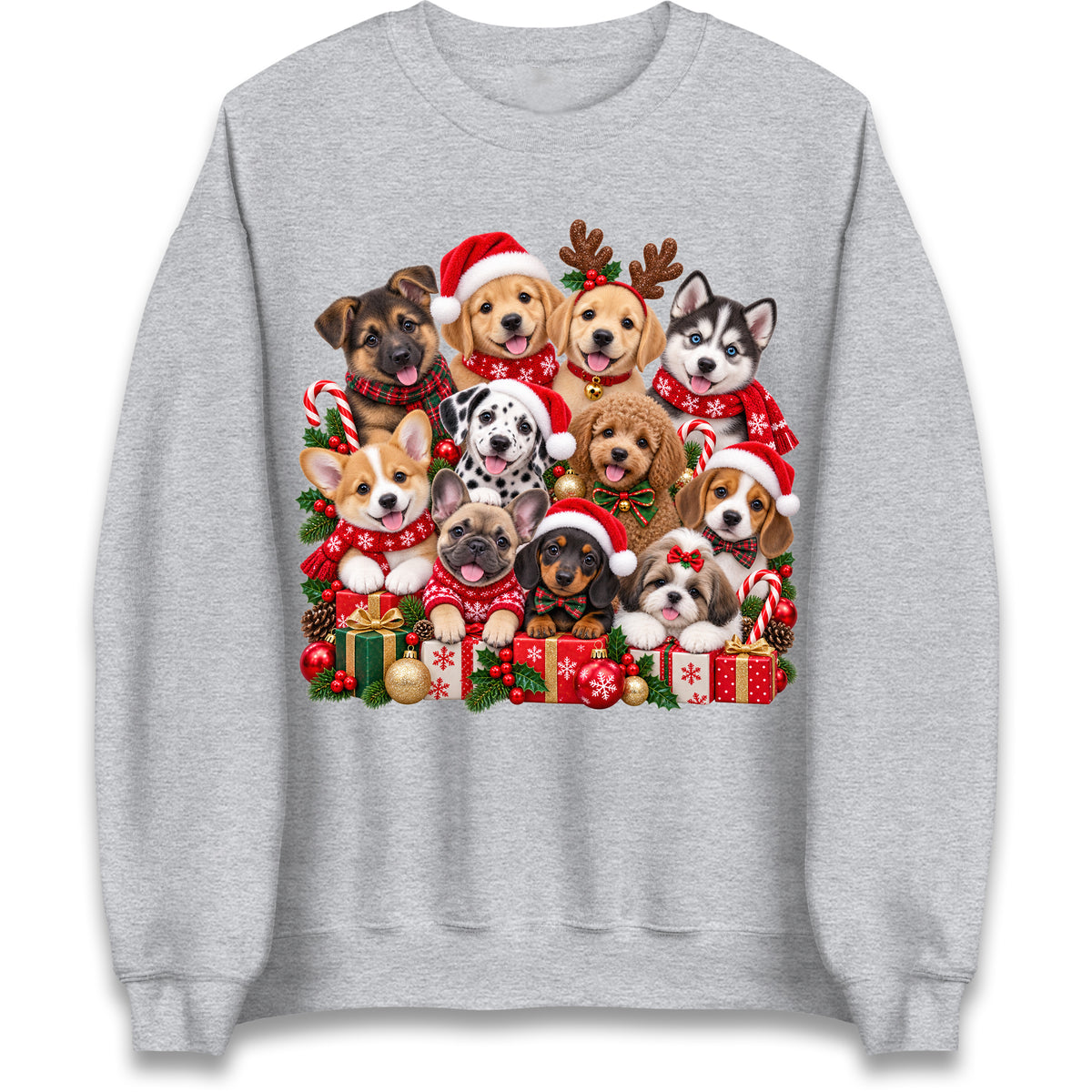 Puppy Christmas Jumper