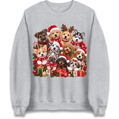 Puppy Christmas Jumper