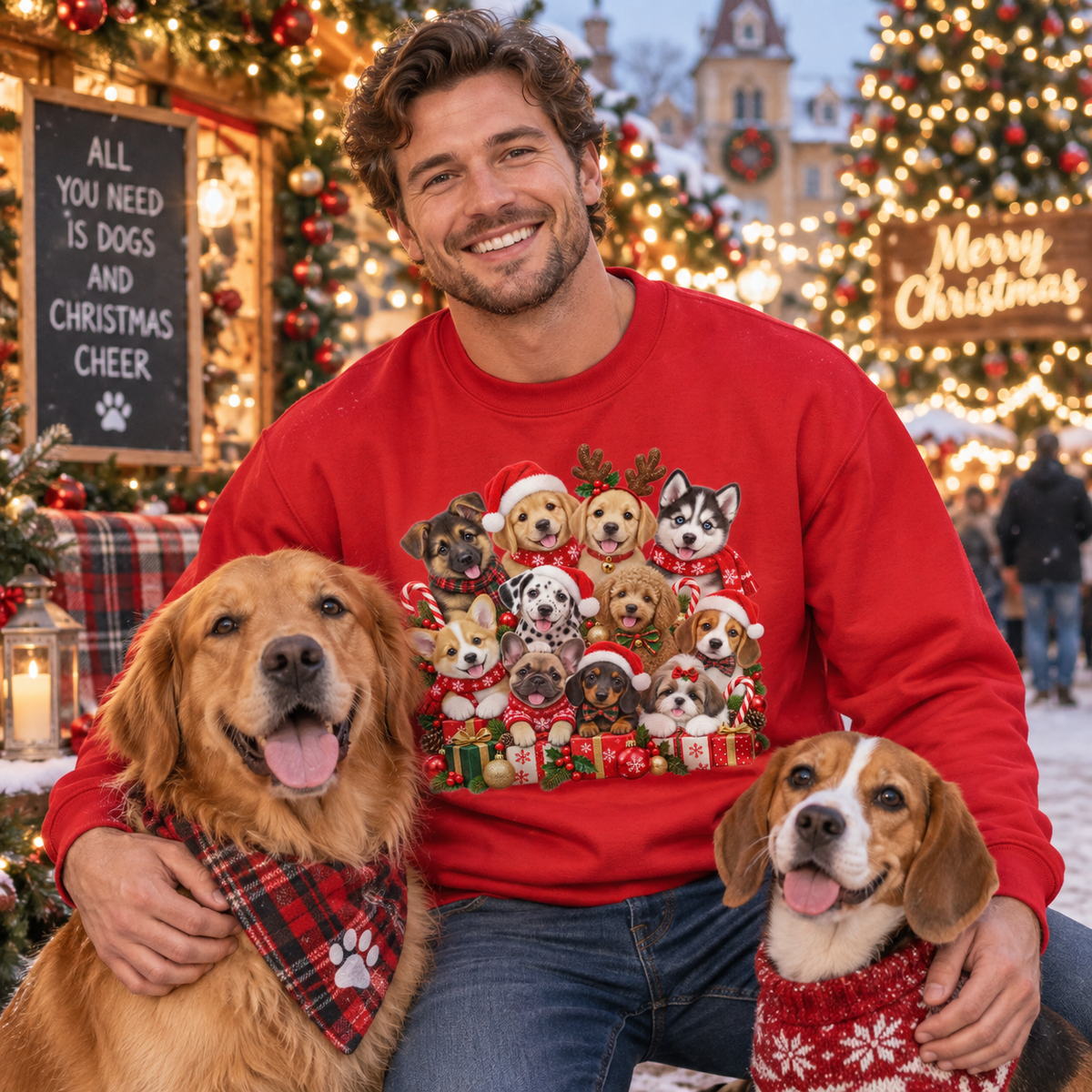 Puppy Christmas Jumper