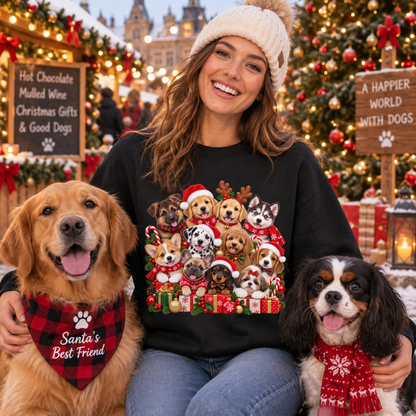 Puppy Christmas Jumper