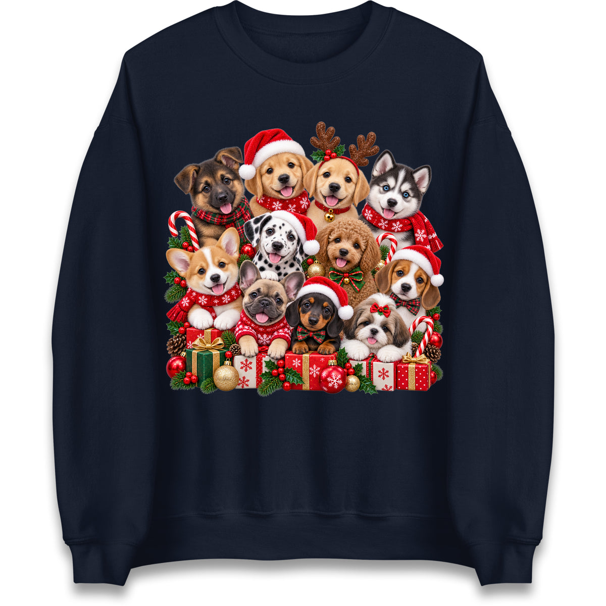 Puppy Christmas Jumper