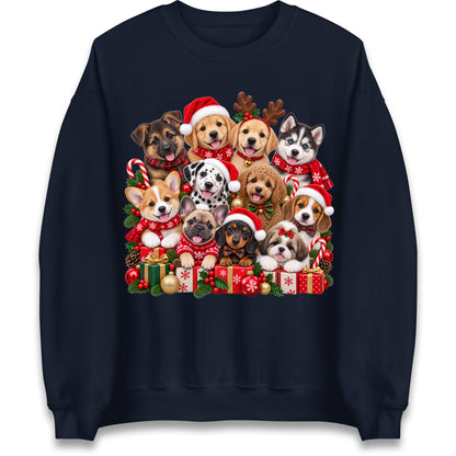 Puppy Christmas Jumper