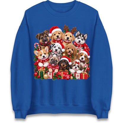 Puppy Christmas Jumper