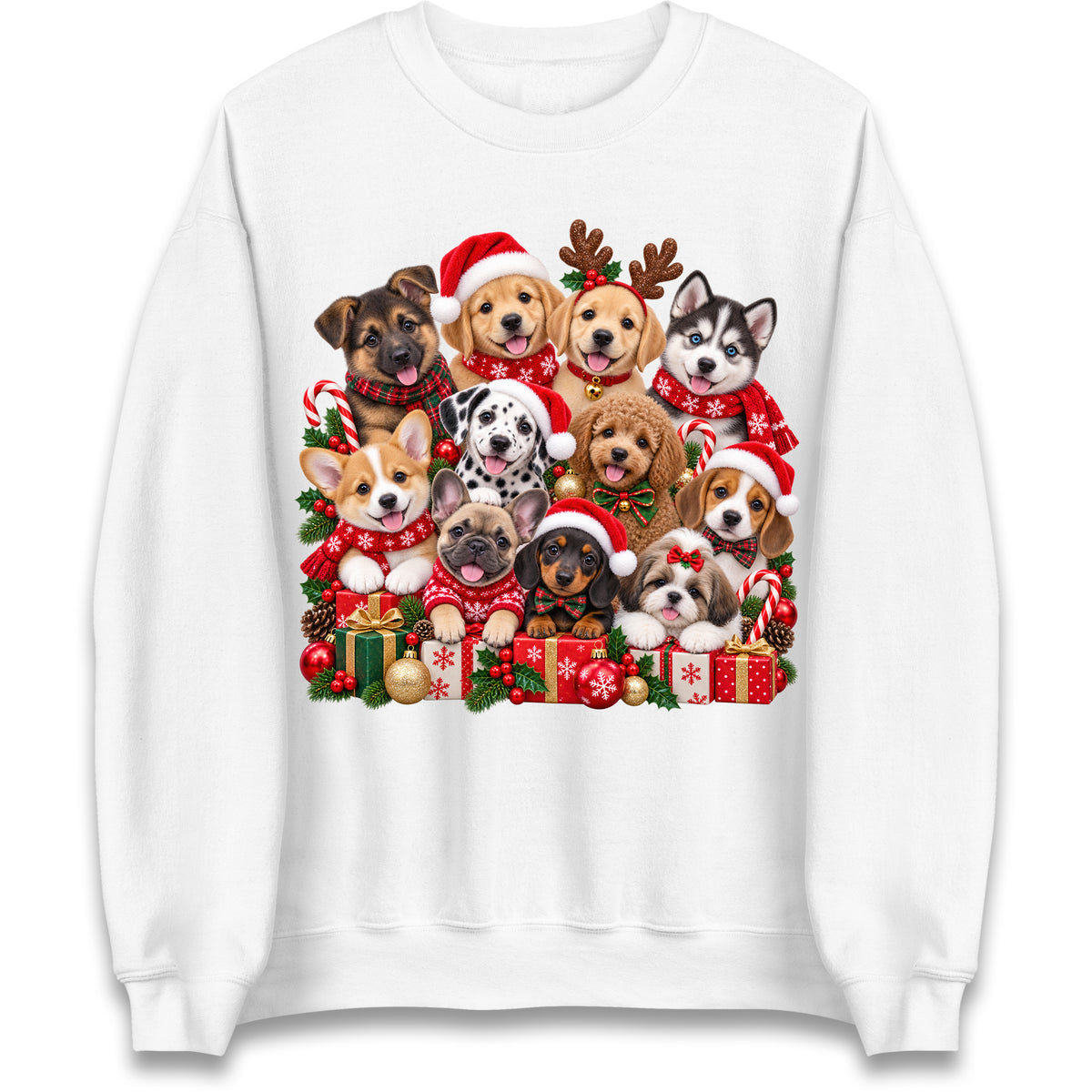 Puppy Christmas Jumper