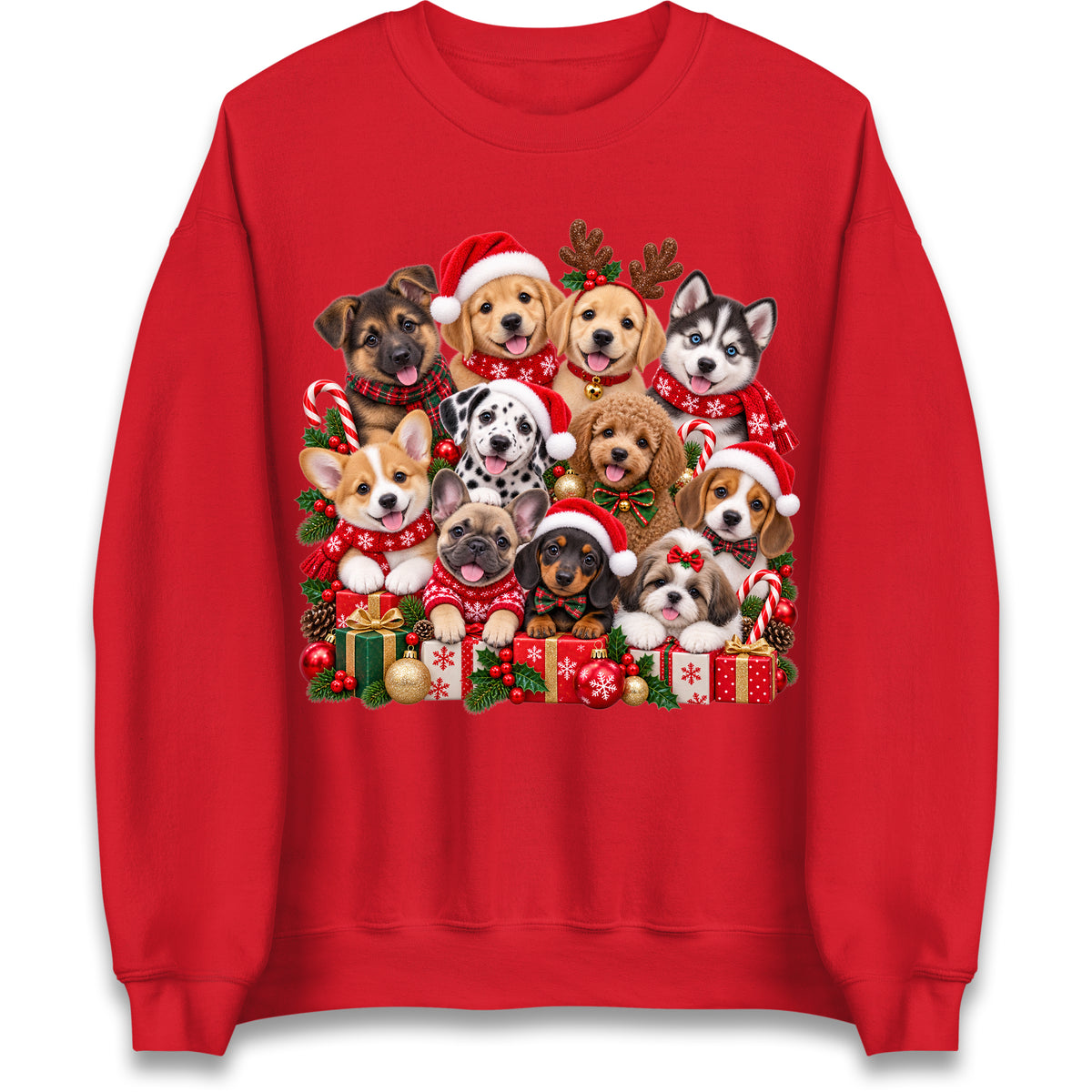 Puppy Christmas Jumper