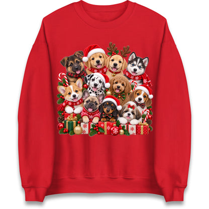 Puppy Christmas Jumper