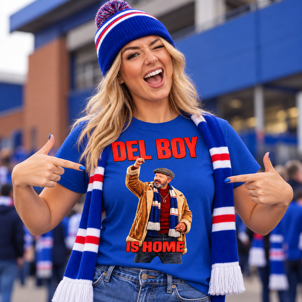 Rangers Football T Shirt Women's