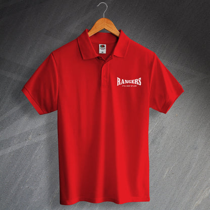 Rangers It's a Way of Life Polo Shirt