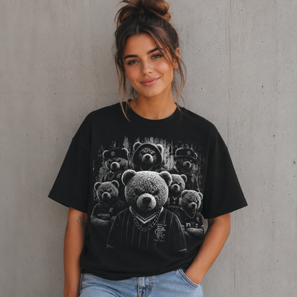 Retro Rangers Gangster Teddy Bears Football T Shirt