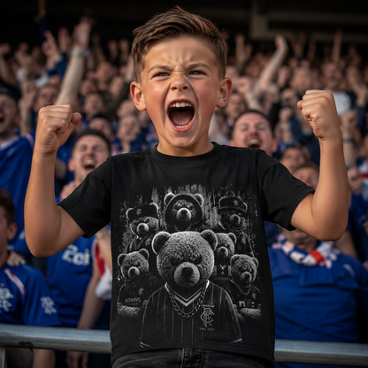 Retro Rangers Gangster Teddy Bears Football T Shirt