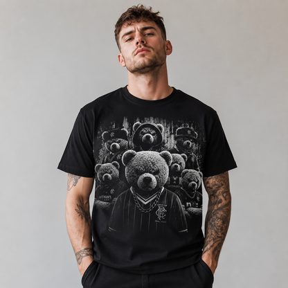 Retro Rangers Gangster Teddy Bears Football T Shirt