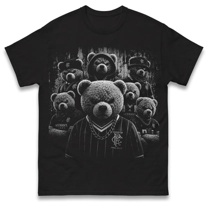 Retro Rangers Gangster Teddy Bears Football T Shirt