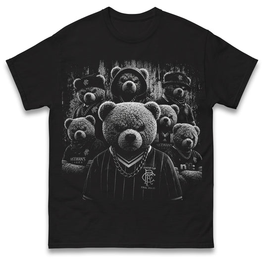 Retro Rangers Gangster Teddy Bears Football T Shirt