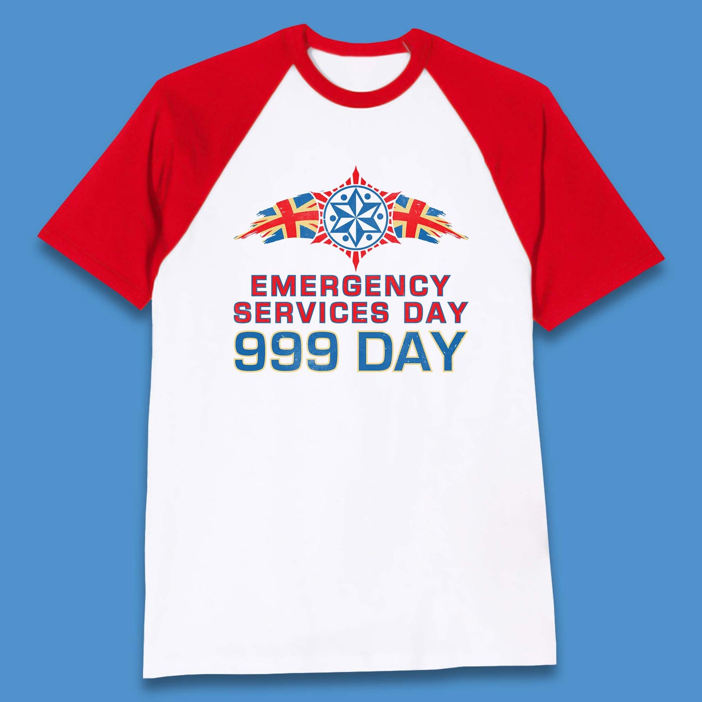 Emergency Services Day 999 Days United Kingdom Emergency Services First Responder Annual Holiday Baseball T Shirt