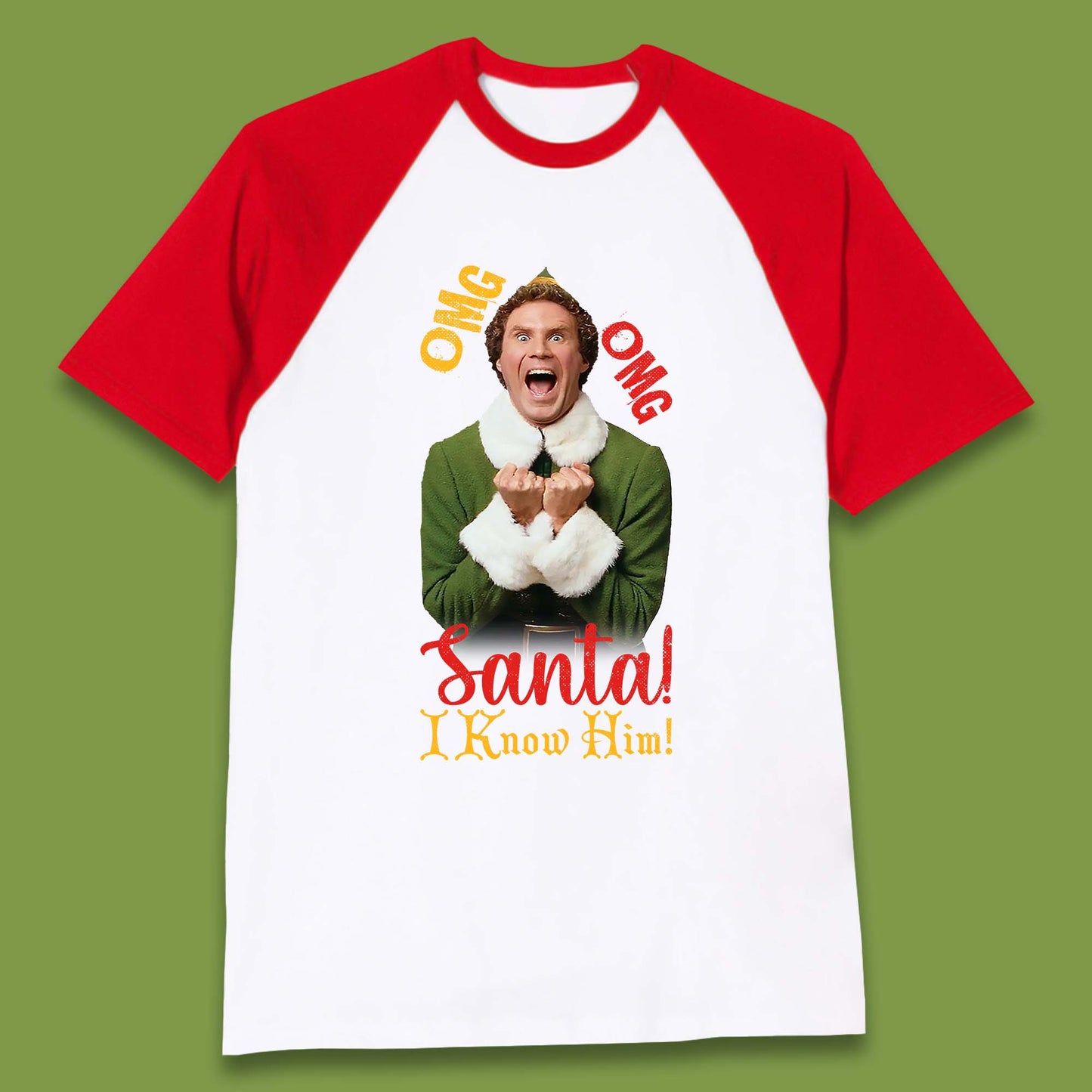 elf baseball t shirt