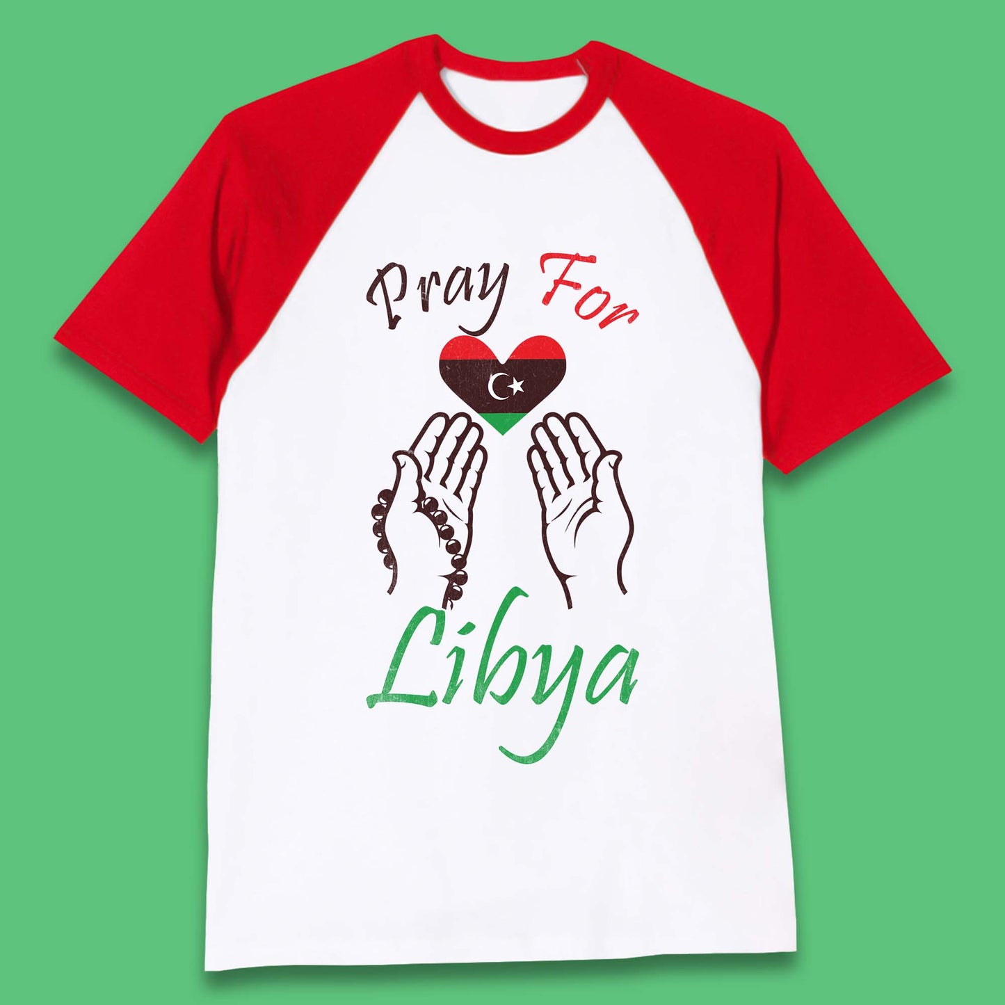 Pray For Libya Help Libya Flood Solidarity Stand With Libya Baseball T Shirt