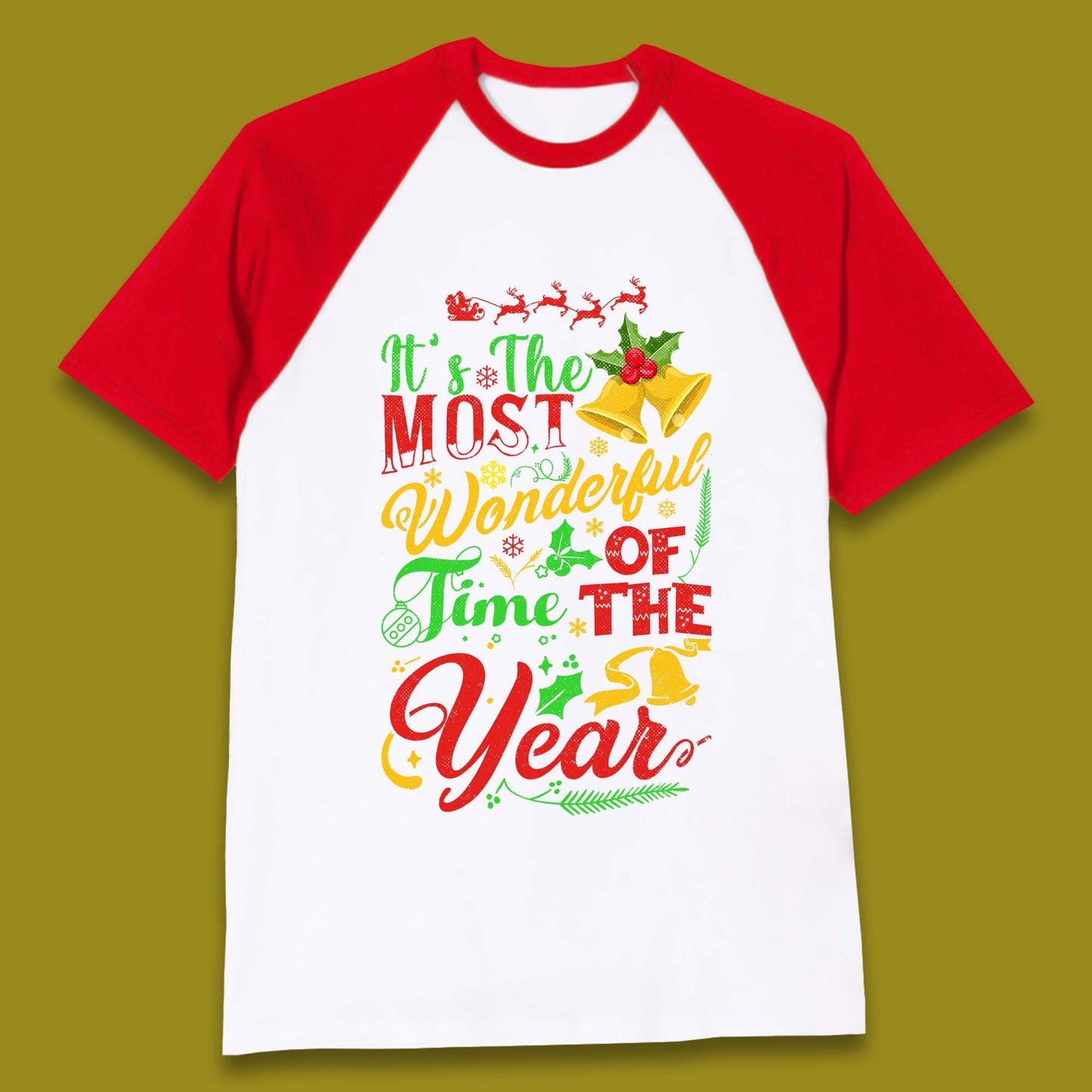 Wonderful Christmas Baseball T-Shirt