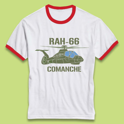 Boeing–Sikorsky RAH-66 Comanche US Army Gunship Attack Helicopter Ringer T Shirt