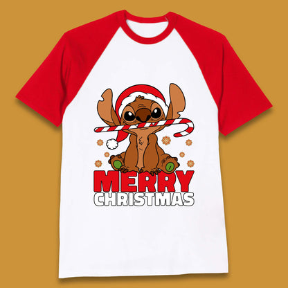 Gingerbread Stitch Christmas Baseball T-Shirt