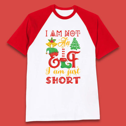 elf christmas baseball t shirt
