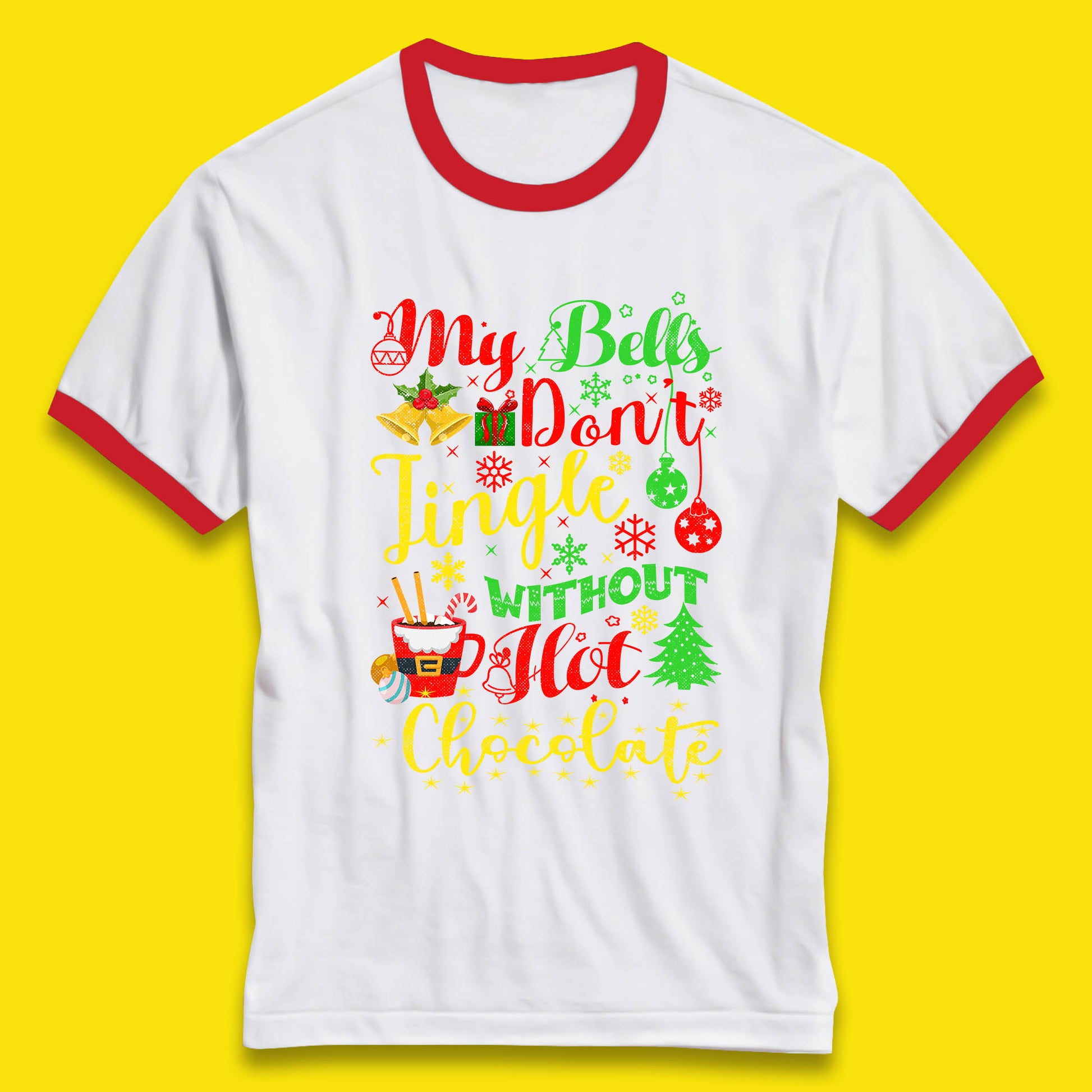 jingle bells ringer t shirt